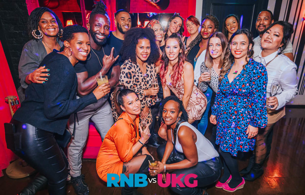 Photo of a group of ravers at RNB vs UKG Bottled Brunch